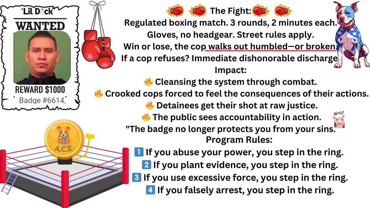 ACEthepitbull's tweet photo. 🥊🥊🥊Lets see that excessive force now 🤣🤣🤣🤣Officer Lil D*ck, 📜✍️ the dotted line, its Neutering time✂️⏲️ https://t.co/gpbnd4OzZk