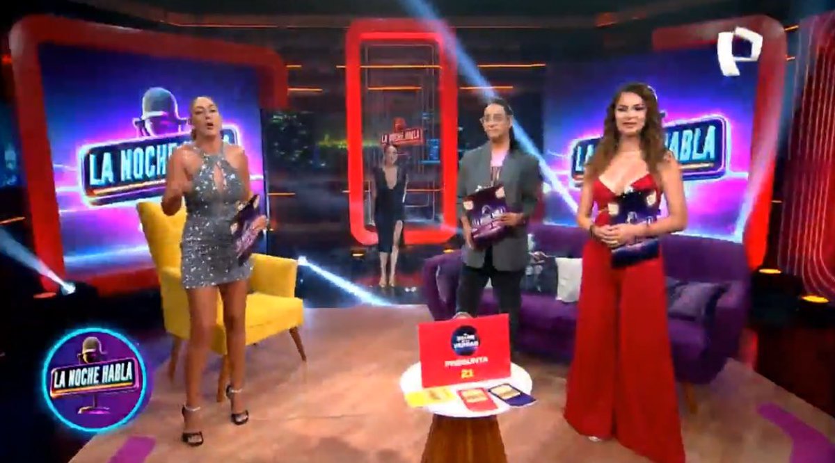 pagamegenaro's tweet photo. Empezó “La noche habla”, programa “anexo” de “El valor de la verdad” con Laura Spoya, Tilsa Lozano y Ric La Torre… 📺 https://t.co/WDLPqNkQq6
