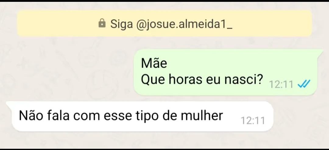A mãe está certa!