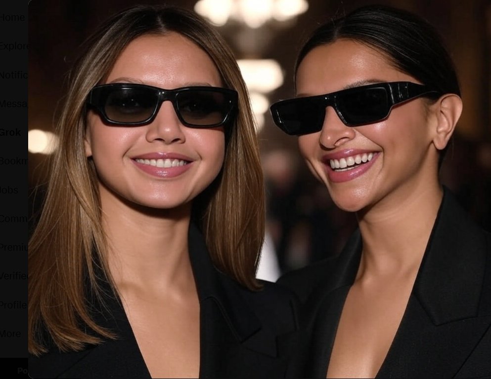 YourXInbox's tweet photo. Deepika Padukone &amp; Blackpink's Lisa dazzle at the Louis Vuitton 2025 show during Paris Fashion Week! A stunning blend of Bollywood glamour &amp; K-pop style. #DeepikaPadukone #BlackpinkLisa #LouisVuitton2025 #ParisFashionWeek2025 #LVFW2025 #deepikapadukonehot https://t.co/24mn9BaoQF