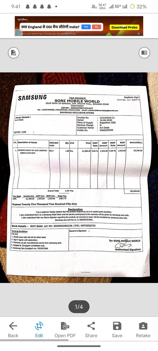 Avidoda0001's tweet photo. The suspect whose phone number was appearing on my phone has been turned on. I messaged him on WhatsApp, and he replied.@BathindaPolice @BathindaRange @PunjabPoliceInd atleast this time please help #ceir https://t.co/ydA0zAzwj5
