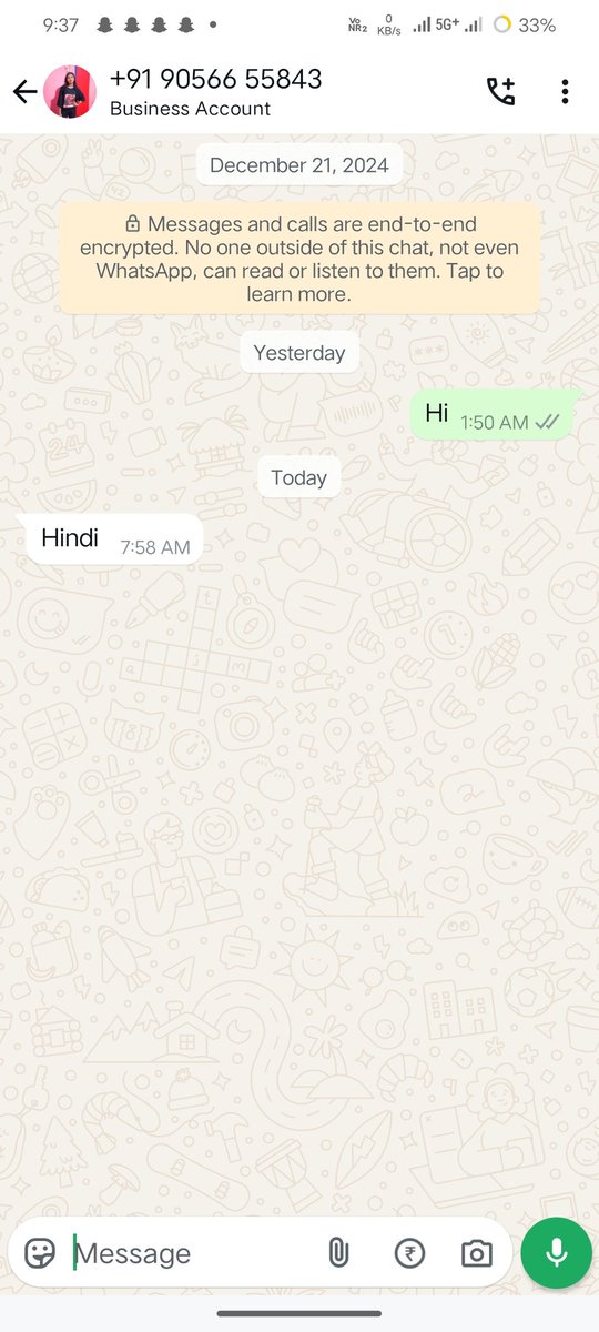 Avidoda0001's tweet photo. The suspect whose phone number was appearing on my phone has been turned on. I messaged him on WhatsApp, and he replied.@BathindaPolice @BathindaRange @PunjabPoliceInd atleast this time please help #ceir https://t.co/ydA0zAzwj5
