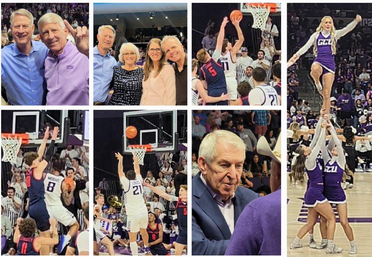 EVPLewis's tweet image. We appreciated the recent @EVPartnership invite to the @GCU @GCU_MBB #LopesUp basketball game against the @UtahTechMBB; fun to see #JerryColangelo, Brian Mueller and other friends.