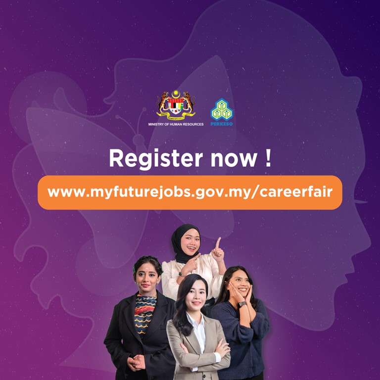 ✨ Big Dreams, Greater Achievements! ✨

Job seekers, this is your time to shine! Take control of your future at EmpowerHer Career Fair 2025! (Psst… men are welcome too! 😉)

📅 14 &amp; 15 March 2025
⏰ 9:00 AM – 3:00 PM
📍 Level 2, Tun Dr. Ismail Hall, WTC Kuala Lumpur

💼