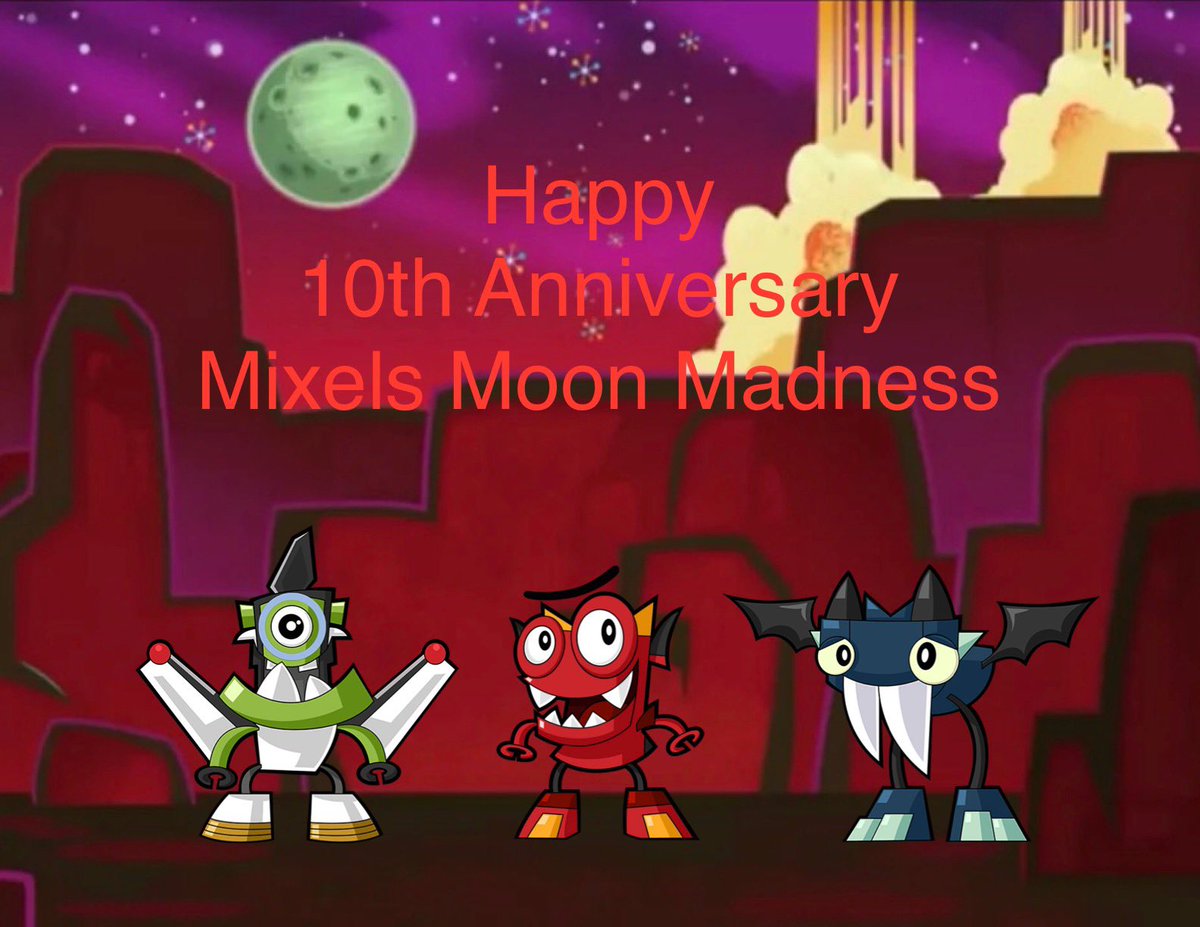 Yovani14583327's tweet photo. Happy 10th Anniversary Mixels Moon Madness!
#Mixels #LegoMixels #MixelsSeries4
#mixelsfantart #mixelsmoonmadness
#Orbitons #Infernites #Glowkies
#Niksput #Burnard #Vampos https://t.co/VGi4MbbxsV