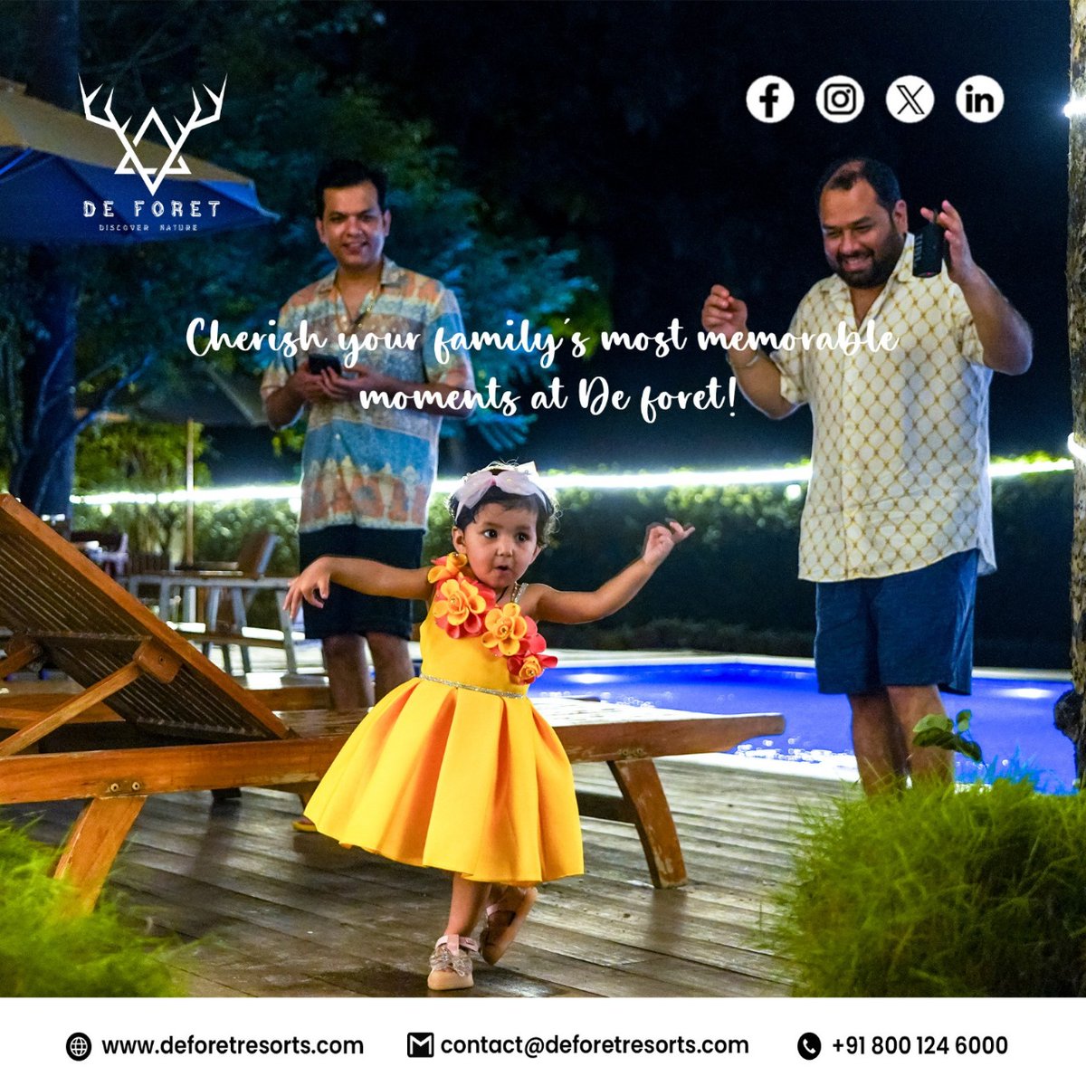 DeForetResorts's tweet photo. Make your family time magical at De Foret Resort—where every moment is worth cherishing.
Book Your Stay:
Phone +91 80012 46000
Website https://t.co/MqEtG1A03G
#familytime #familytimefun #cherishthemoments #magic #naturemagic #nature #resort #andamanislands #deforet #bookyourstay https://t.co/xX3ruzJdgL
