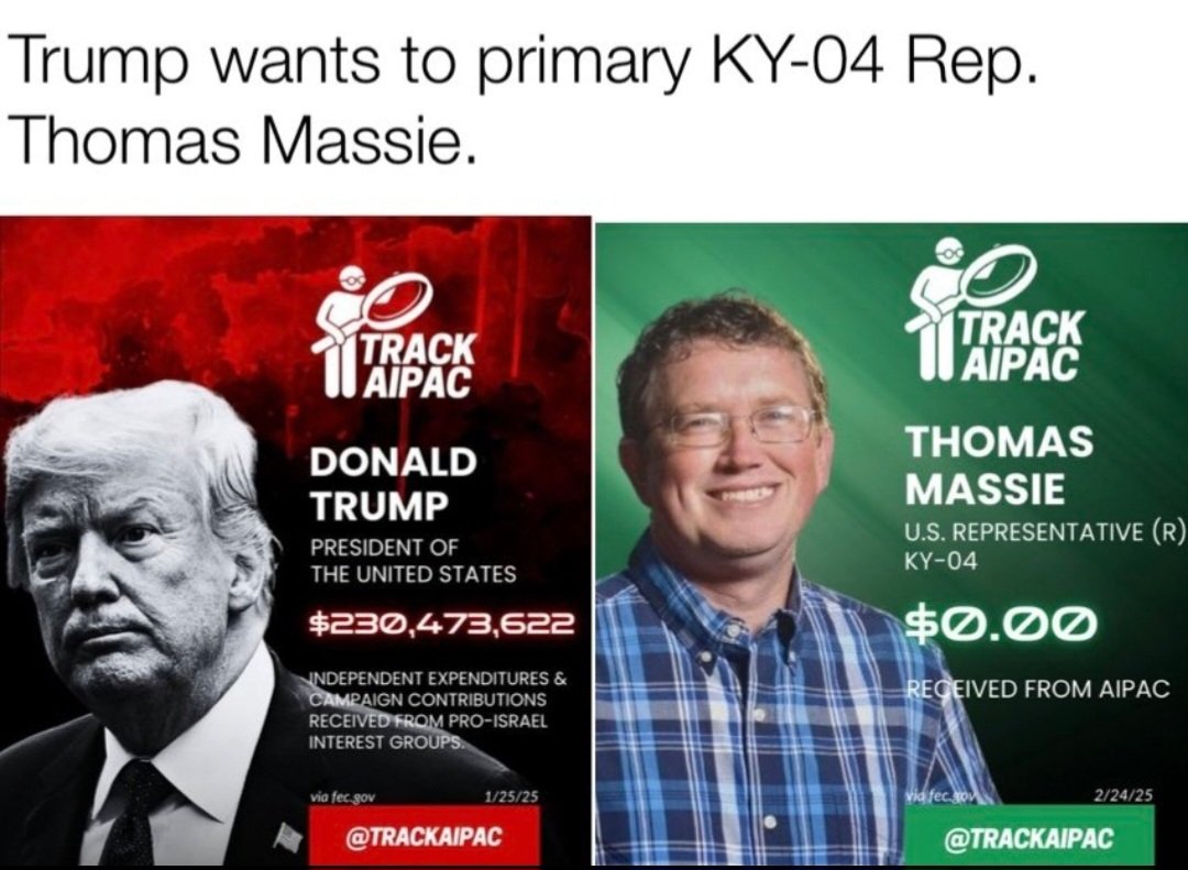 Red_Pill_US's tweet photo. Trump is compromised big time!

Thomas Massie is not.

If you don't understand that yet, you are probably retarded. https://t.co/B2YRQroqhz