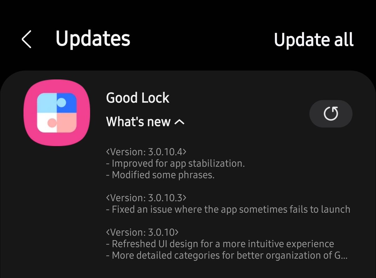 imAlter_Ego's tweet photo. ⚡️Apple update available on the Galaxy Store
• Good Lock
#Samsung #GalaxyStore #OneUI #OneUI6