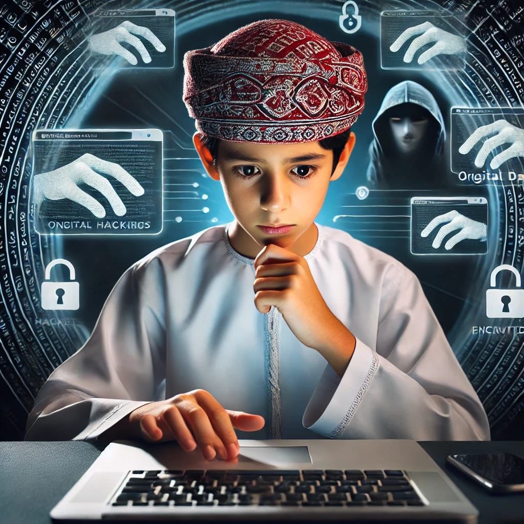 مسابقة صورة بالذكاء الاصطناعي معبرة عن الأمن الإلكتروني وحمايه من الاحتيال الإلكتروني 
للطالب محمد طلال السيفي. 
المقيدبالصف الخامس.
#تعليم_رقمي_آمن_ومستدام #تعلم_مستدام #تعليمية_جنوب_الشرقية
@EduGovOma