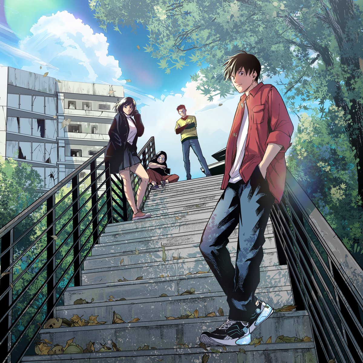 lightcomicvn's tweet photo. It's always the calm before the storm. A glimpse into our comic 'Sbox - The survival game.' 
------------------------------------
#LightComicsVN #LightComicStudio #Manga #Comic #LightOn #VietnameseManga #VNComics #SBOX #SurvivalGame #Sketching #lineart https://t.co/BqAv6gksYe