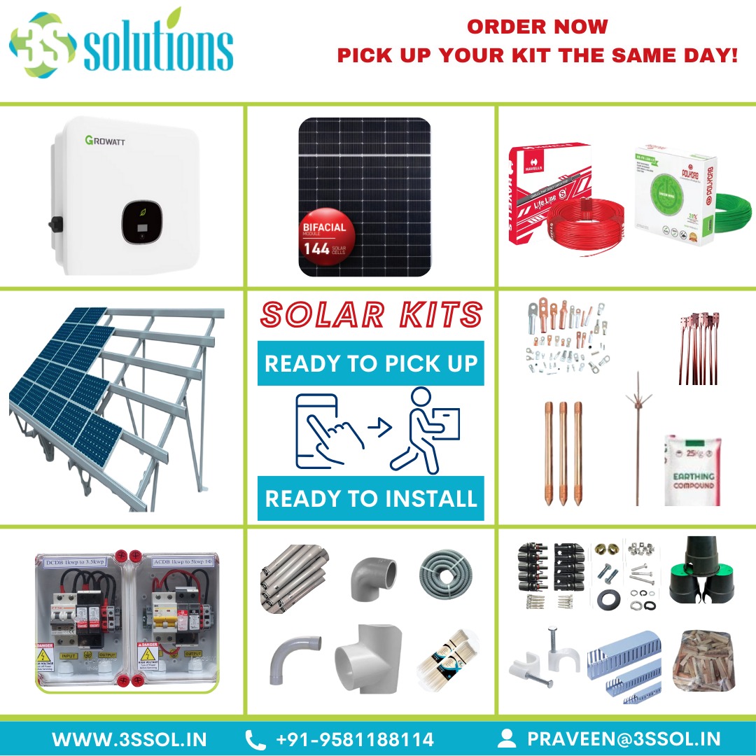 3s_Sol's tweet photo. ⚡ Plug & Play Solar Kits – Ready for Instant Installation! ⚡
Say goodbye to delays! 3S Solutions offers Ready-to-Install Solar Kits – Order Now & Pick Up the Same Day
#3SSolutions #SolarMadeEasy #FastSolarInstallations #Growatt #VikramSolar #Havells #Polycab #RenewableEnergy https://t.co/K9iMAFyimD