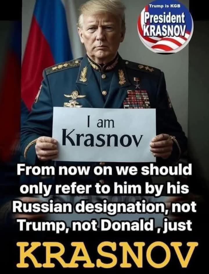 #Krasnov #GOPutin
#LOCKHIMUP #RussianPuppet