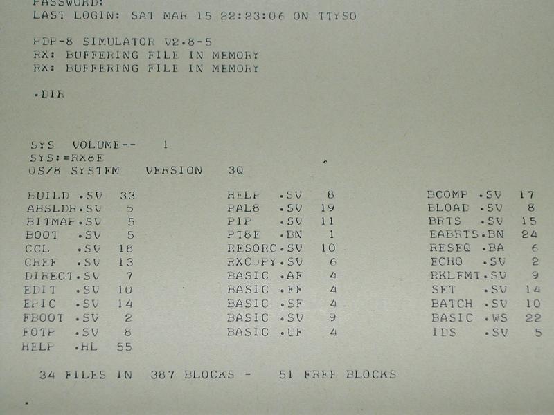 chswiger's tweet image. just change #Simh and now it&apos;s a #PDP8 instead of an #Altair8800