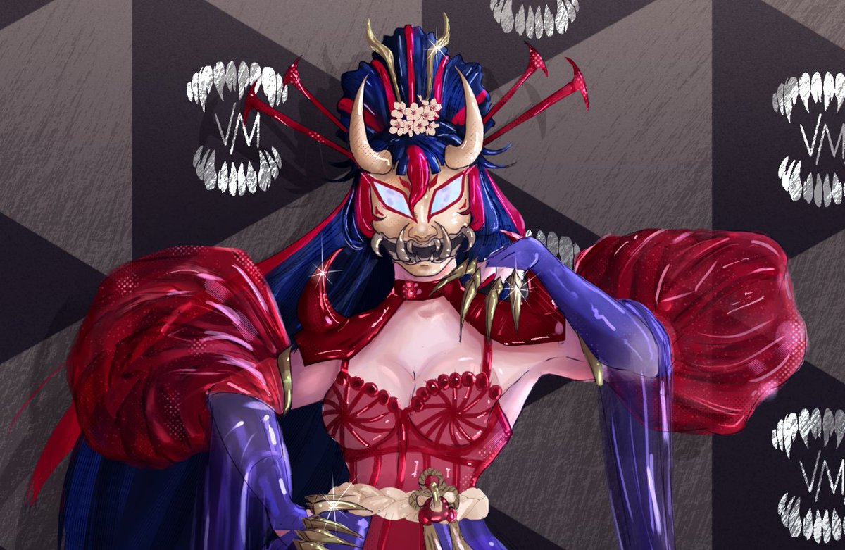 OpalWitchArt's tweet photo. Spider Oni (as Hannya)๐น arrived 5 months later but idc, Kumiko looks pretty and good things come to those who wait.
After artblocks and anxiety attacks I finished this, who sent to me to be so retailed? Anyways, enjoy it๐
#spiderwebgala #spidersona #spideroc @Spiderweb_Gala https://t.co/czpyE7bNGl