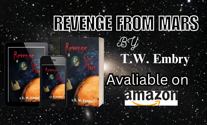 debbywritest's tweet photo. Revenge From Mars is here! A thrilling sci-fi adventure by T.W. Embry. Get your copy now on Amazon! #SciFi #BookLovers #RevengeFromMars @TWEmbry https://t.co/Db7DyU7kE1