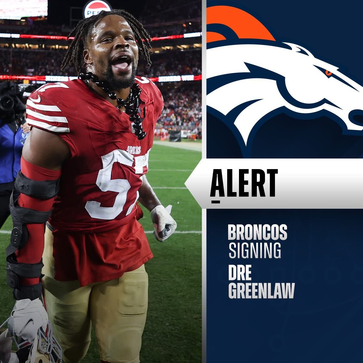This is an all-time bad management choice by Lynch. 

I love Fred. He is a great LB. But he is elite when he has Greenlaw. 

The asking price is well within Cap. 

Disappointed.