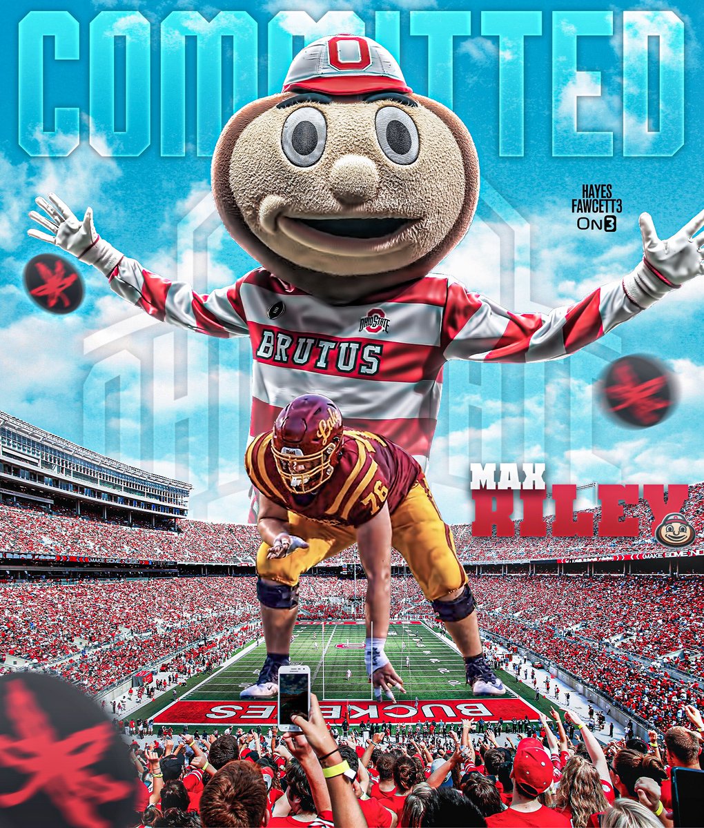 BREAKING: Four-Star IOL Max Riley has Committed to Ohio State, he tells me for <a href="/on3recruits/">Follow @Rivals</a>

The 6’5 280 IOL from Avon Lake, OH chose the Buckeyes over Clemson

“I can’t believe God gave me the opportunity to be a Buckeye.” 

on3.com/db/max-riley-1…
