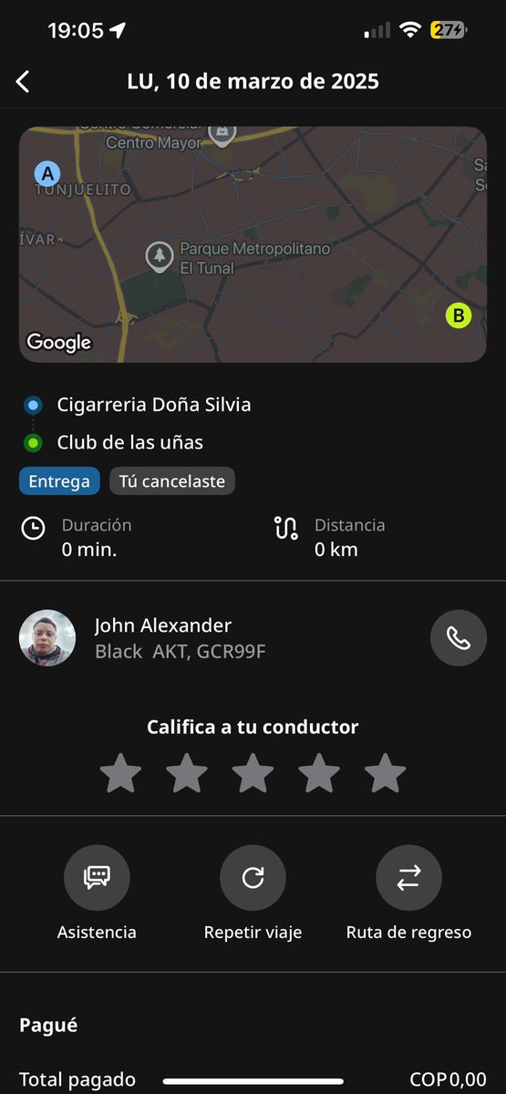 ChaurJose's tweet photo. @inDrive @inDriveLatam a este sr se le entregó el paquete que enviamos y accidentalmente lo cancelamos pero el domiciliario nunca llegó al destino ni tampoco devolvió el paquete al lugar de salida hemos escrito al soporte de ustedes y no nos dan solución https://t.co/OuVAK1YI6P