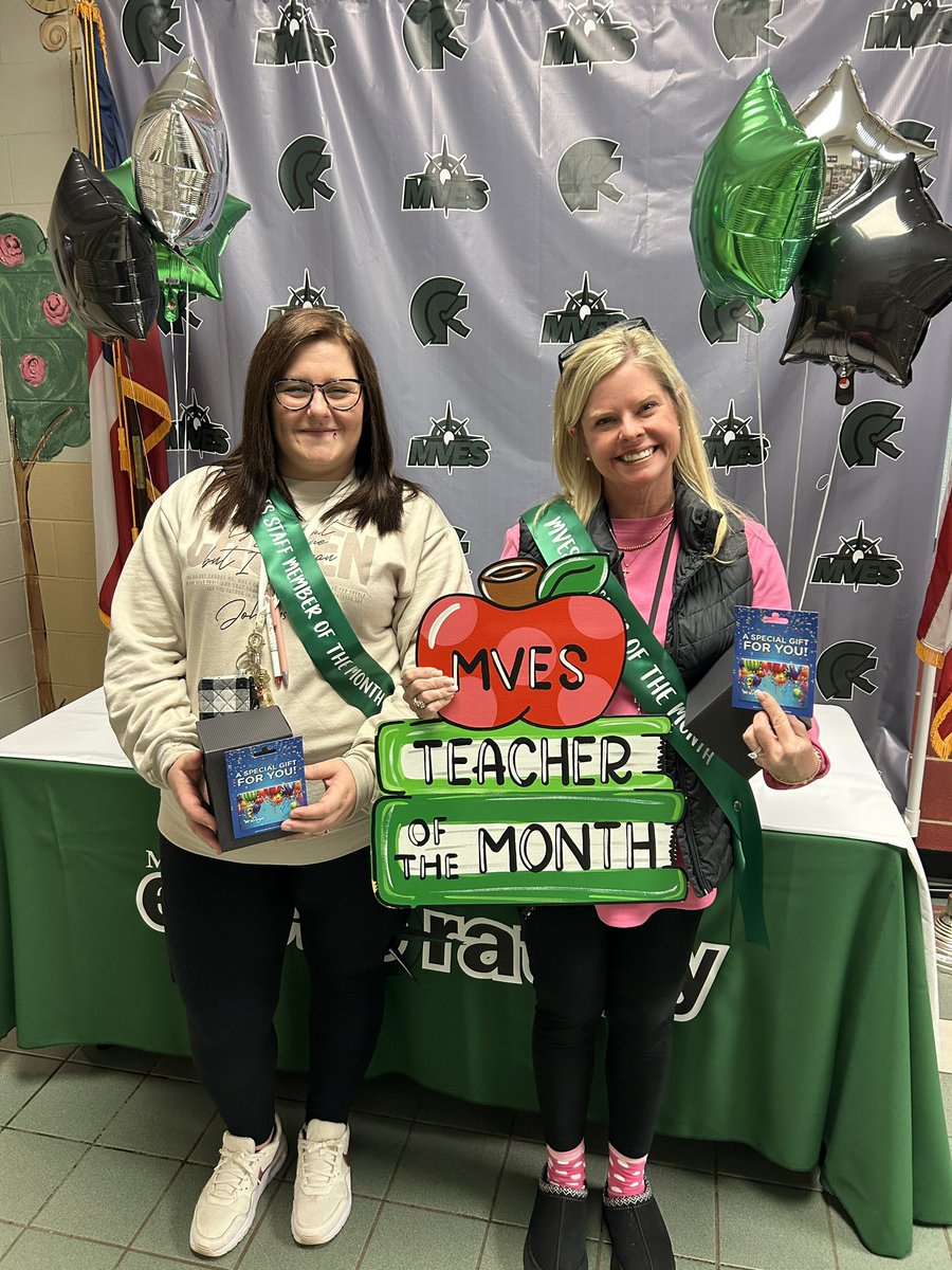 MVESGainesville's tweet image. Congrats to our February Teacher and Staff Member of the Month! 🌟Edie Arrowood and Mandy Brantley 👏 Thanks to our partners at Sullivan and Schlieman Wealth Management for sponsoring this monthly recognition for our team! 💚 @Hall_Schools #ThankAnEducator #TheTrojanWay