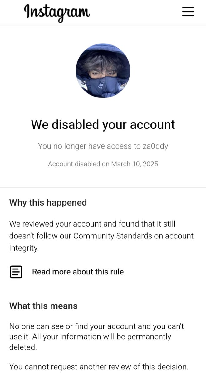 AlexRichardWil2's tweet photo. @instagram you have any personal problem with me??

My Instagram account @za0ddy got banned for no reason 
Then I created almost 5 account with different number but you keep banning me like what's wrong with you? 

#instagram #instagramdown https://t.co/at85lwAkDx