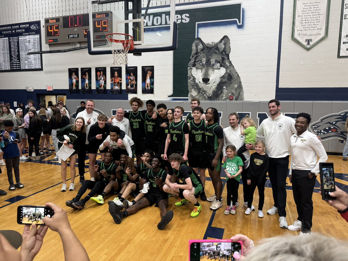 Panthers Win! Panthers Win! 49-45.
District Champs!