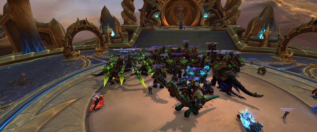 Season 2 of the War Within has officially begun for Team Grey in Ex Inferno! Every Mon and Fri we get together to run keys. This is only a fraction of the people we have online.