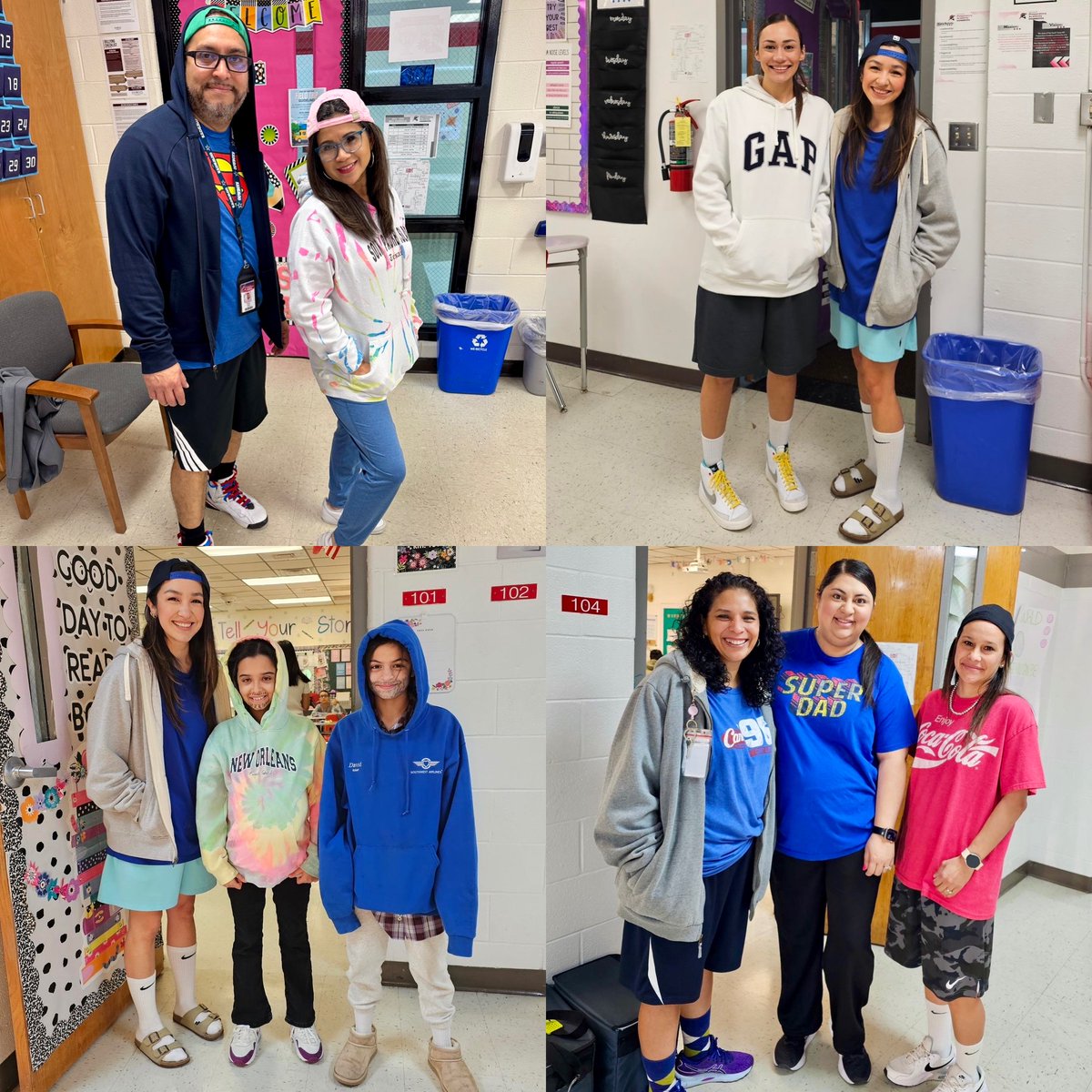 southtexasisdpa's tweet photo. To start off #SpringSpiritWeek, Spartans dressed like Adam Sandler for a cozy, comfy vibe. Great way to start the week! https://t.co/JkLWKuDJwF