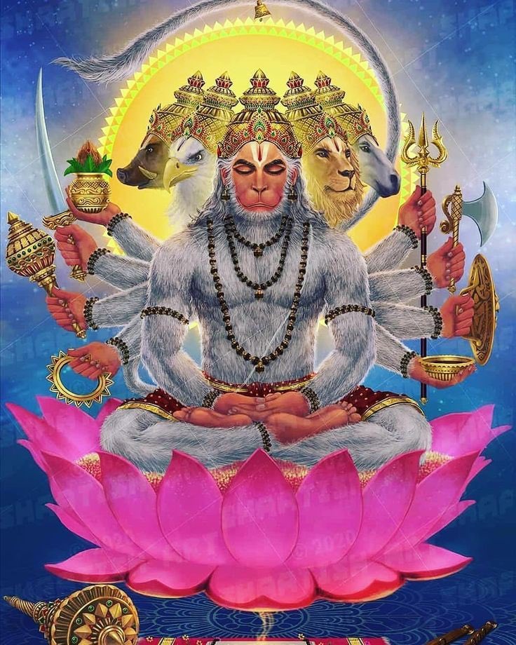 Importance of Panchamukha Hanuman

Pancha Mukha means 5 faces. Five faces each depicting five forms of worship. Hanuman revealed his 5 faces such as Hanuman, Narasimha, Adi Varaha, Garuda &amp; Hayagriva,