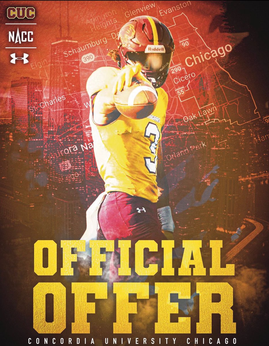 After a good phone with Coach Drewek I have been blessed to receive an offer to Concordia Chicago!