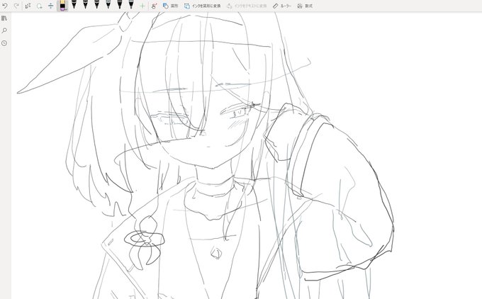 ひさびさにOneNoteで描いたプラナちゃん…! 