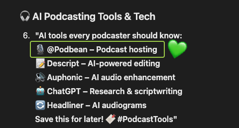 When AI got your back 🥲 
#Podbean #podcasting