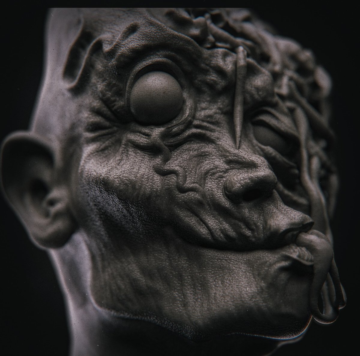 jasminnieo's tweet photo. behind the scenes #horror #horrorart #creepy #scary #zbrush https://t.co/0VBIowjvFm