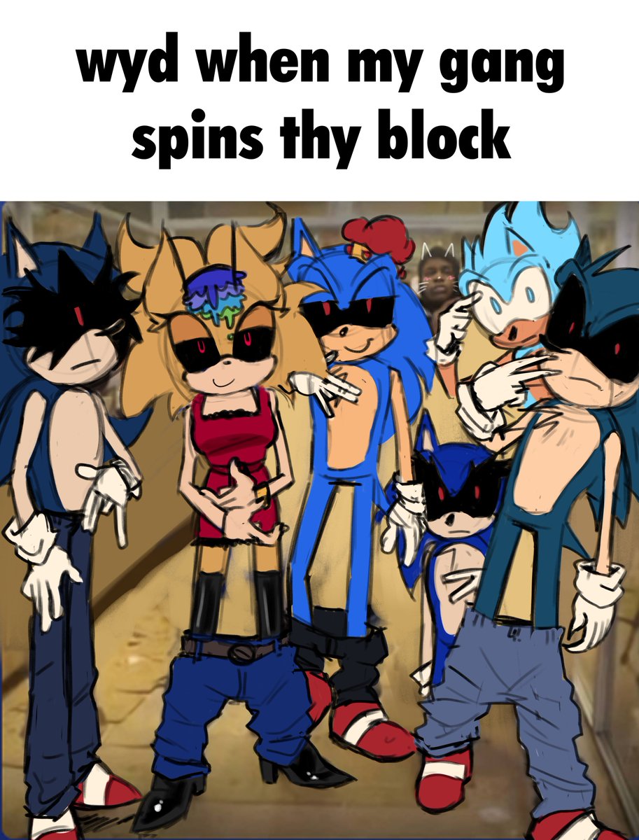hello mine crew is spinning thy block actively (my nu oc in the back)
#nightmareuniverse
