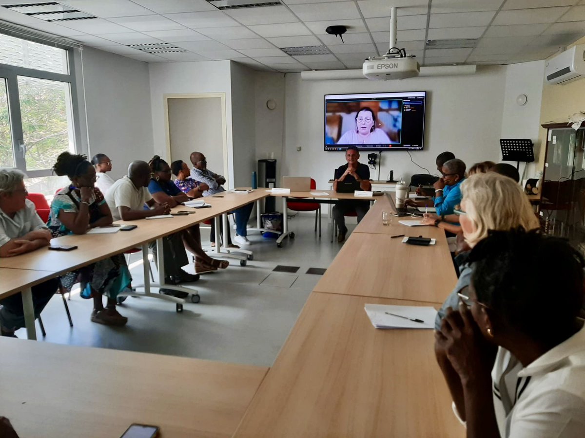 FAGEFO's tweet photo. Réunion d’information syndicale @FOAgriculture à la #DDAF #Martinique ce 10 mars. 
Anim��e par Stéphane TOUZET, @HeuzeChristine et Soizic BLOT en visio depuis la métropole. 
Un grand merci à notre Camarade David PERINA pour l’organisation de cette réunion, véritable succès riche d’échanges.
