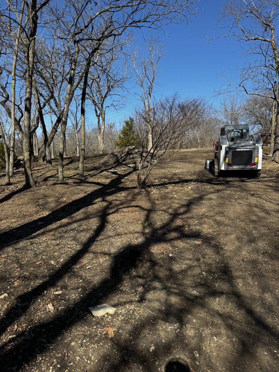 Solid_Ground_1's tweet photo. Fantastic day for some Land Clearing. #landscape #landclearing #skidsteer #trackloader https://t.co/8kBqP3U5Ne