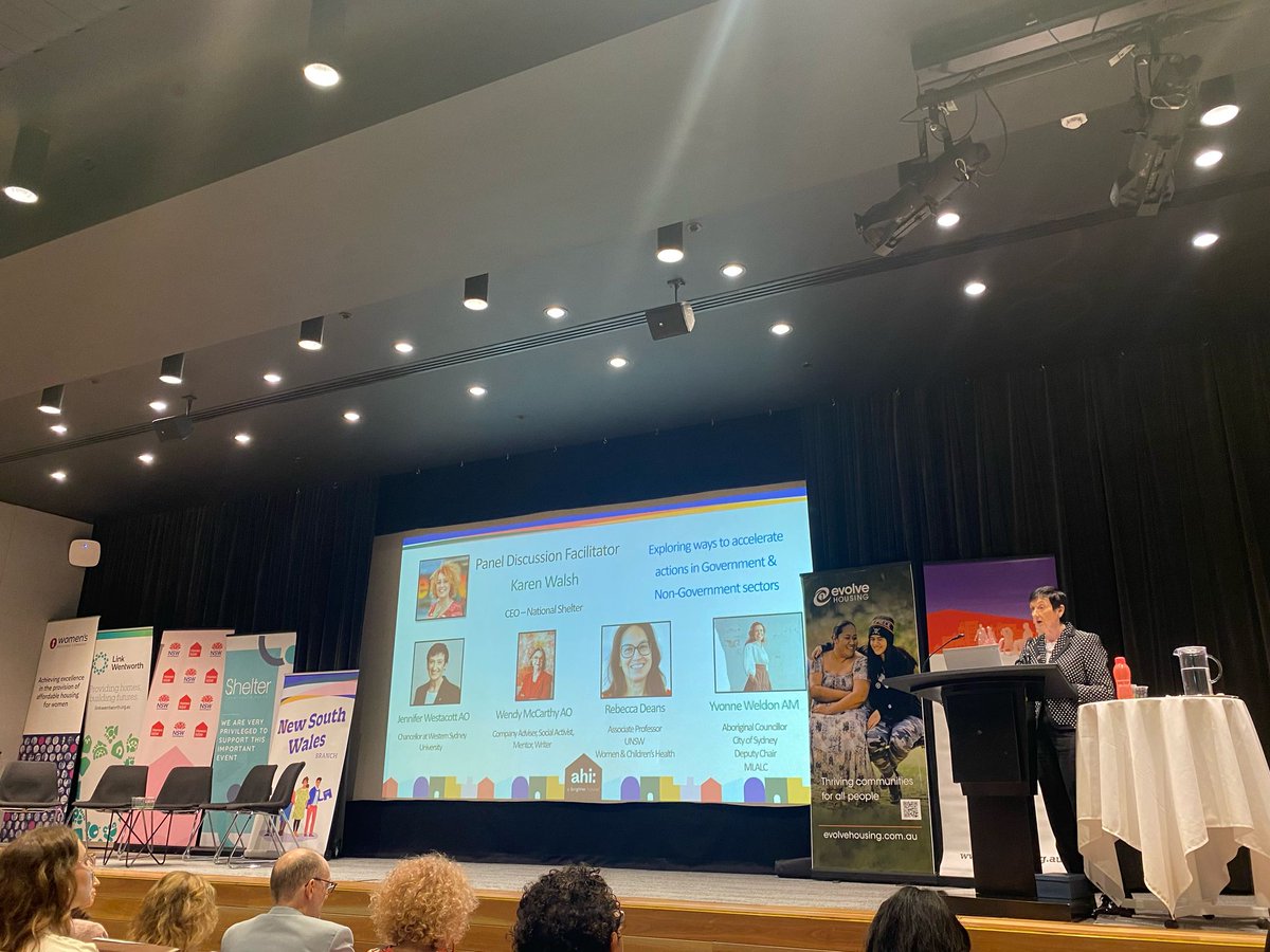 Shelter NSW was a proud sponsor of the Australasian Housing Institute IWD event! The expert panel, facilitated by Karen Walsh, National Shelter, looked at ways to accelerate action for delivery of social and affordable housing and other measures to increase housing affordability.