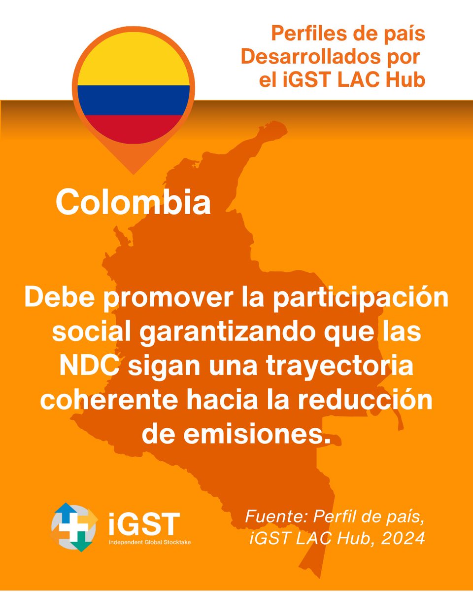 En esta ocasión, te compartimos el contexto climático de Colombia, recuerda que para más información existe el perfil de país desarrollado desde el iGST LAC Hub.

Puedes consultarlo en nuestro sitio web iniciativaclimatica.org/igst-lac-hub/