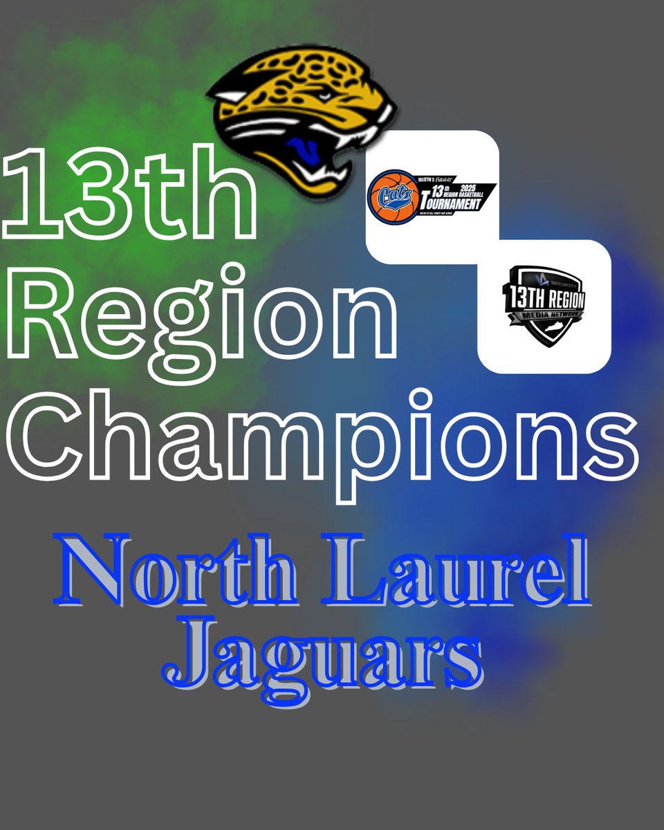 BoysGirls13th's tweet photo. The North Laurel Jaguars are your 13th Region Champions. https://t.co/DYBJA95rkF