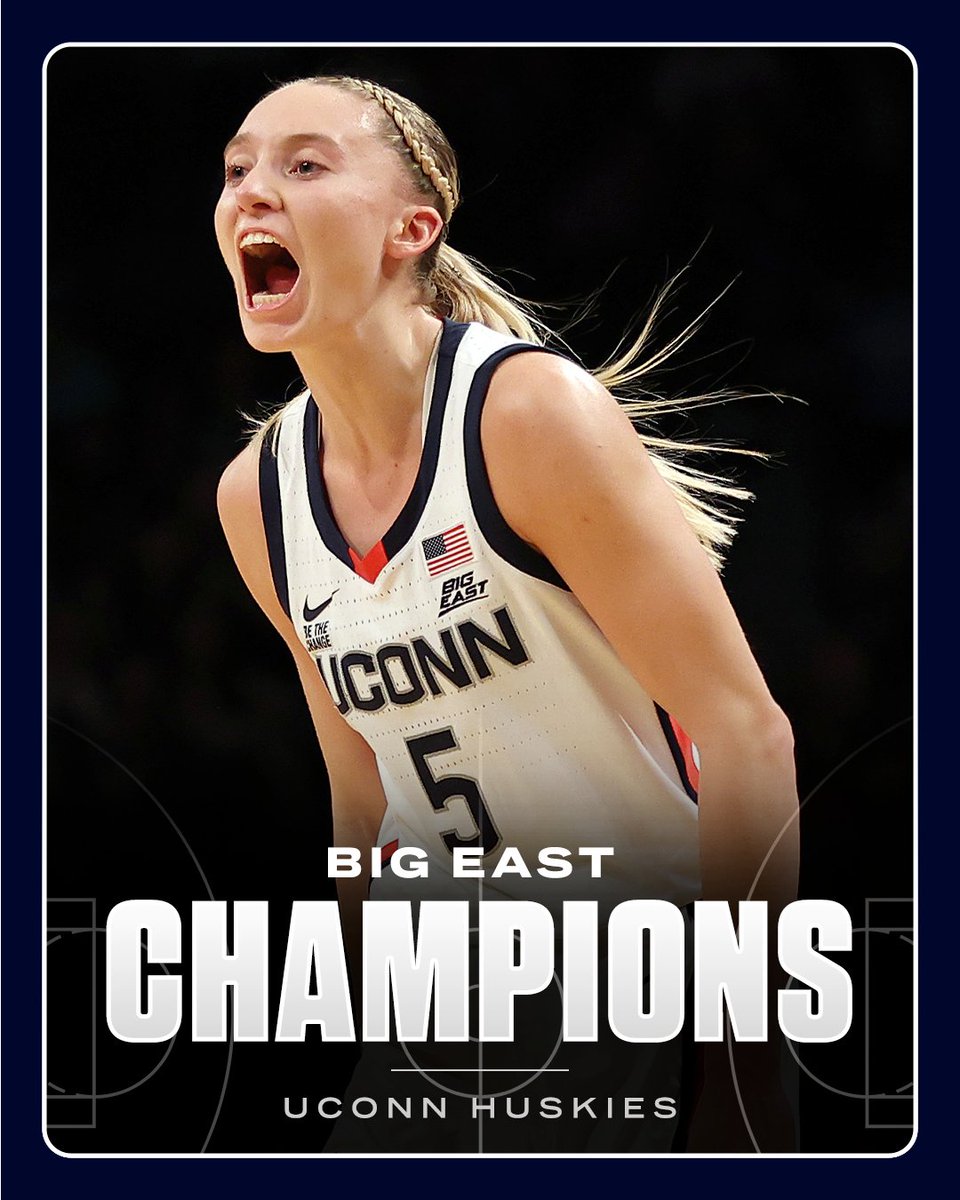UConn wins its 12th straight conference tournament title 😤

The Huskies are the first team in Division I history to win 30 conference tournament titles 🙌
