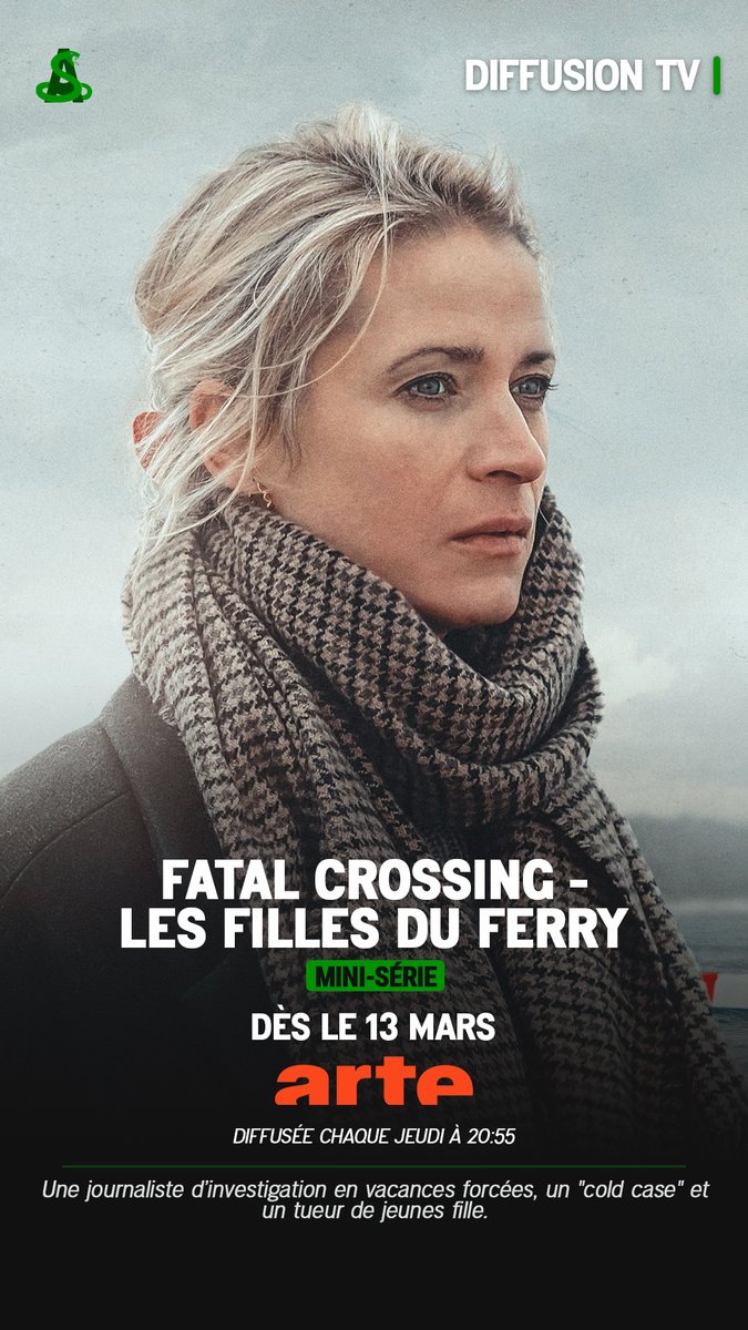 alxserix's tweet photo. La mini-série #FatalCrossing - Les filles du ferry commence sa diffusion dès maintenant sur @ARTEfr (4 épisodes chaque jeudi à 20h55).
"Une journaliste d’investigation en vacances forcées, un "cold case" et un tueur de jeunes fille."
#arte https://t.co/BSNenpNU0a
