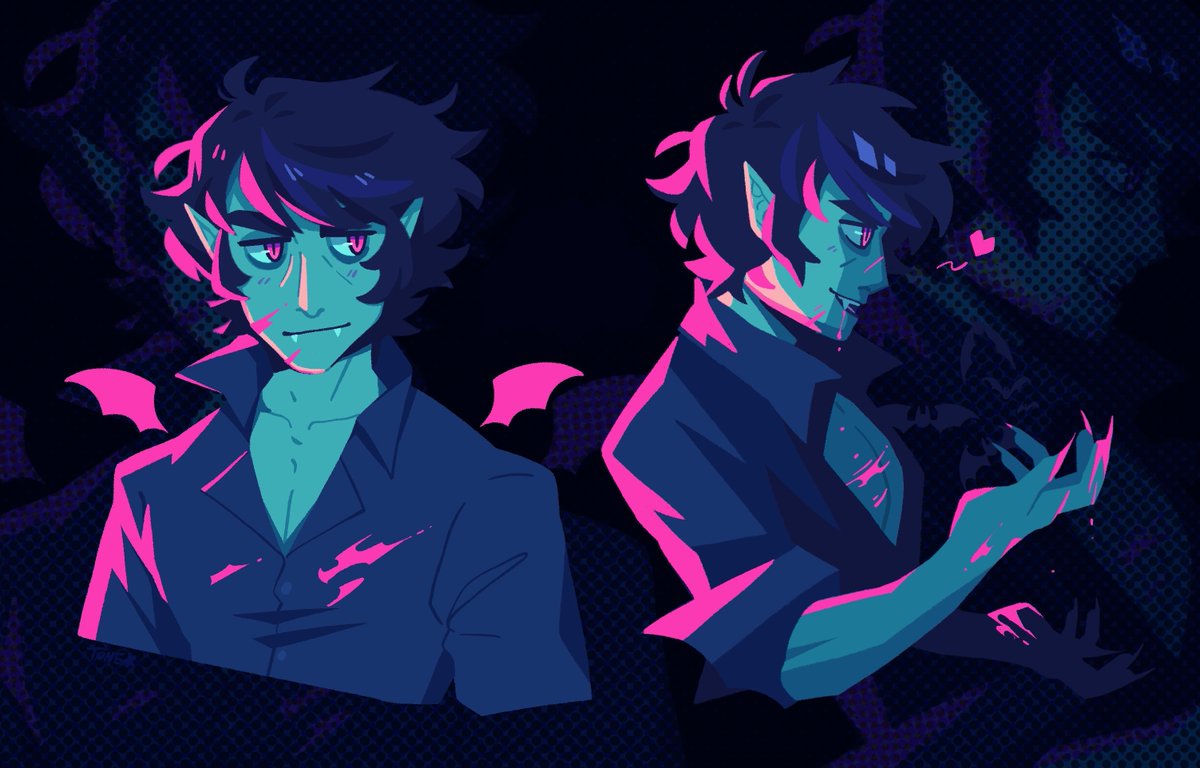 _Tonestar_'s tweet image. Happy National Vampire day please look at my OCs and Astarion I guess he can be there too