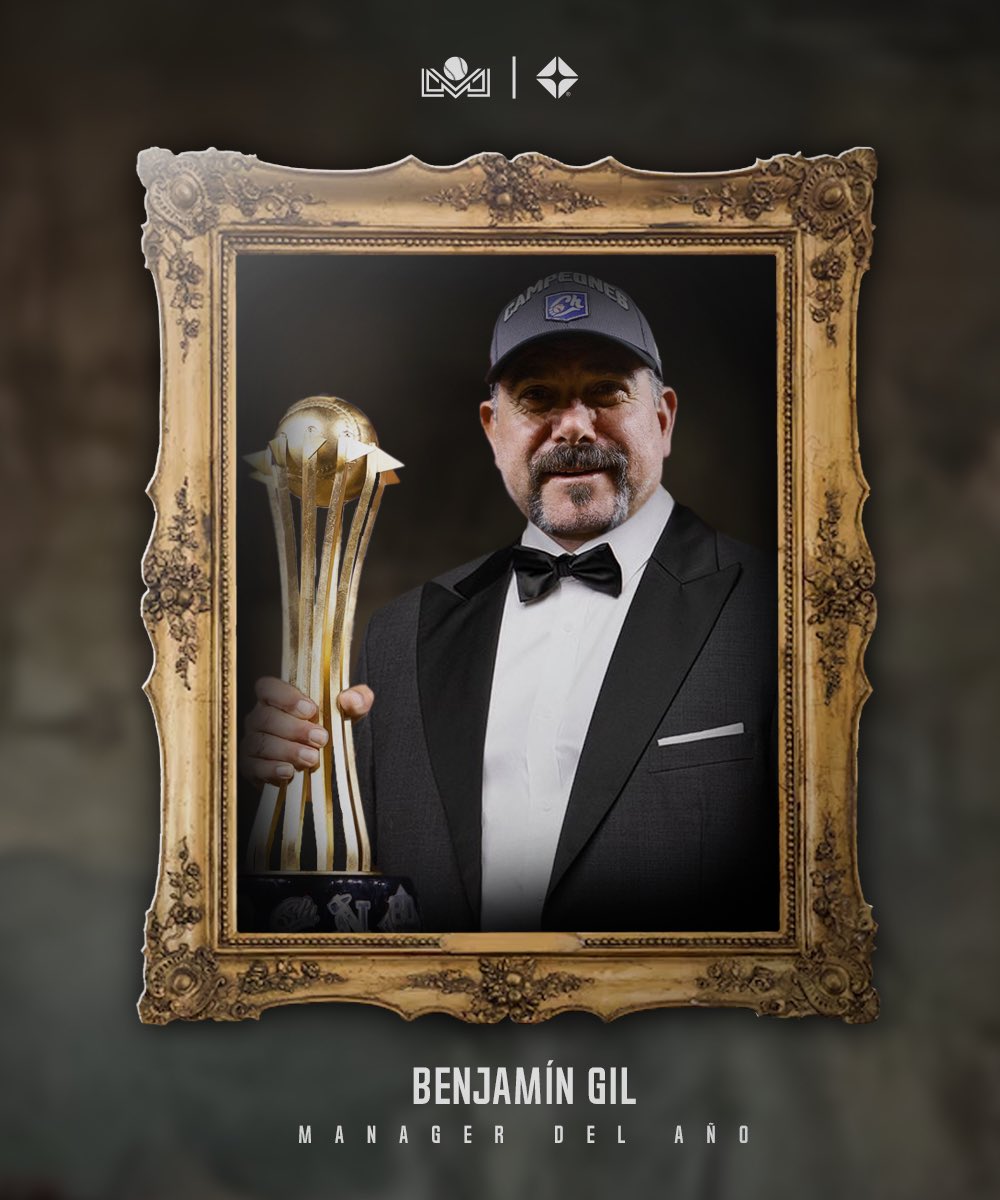 ¡BAAAACK TO BAAAACK DEL MATADOOOOR!🤠🔥🎖️
Benjamín Gil es elegido Manager del Año de la T2024-25 en la <a href="/Liga_Arco/">Liga ARCO Mexicana del Pacífico</a>, distinción que también recibió la campaña anterior.
¡Attaboy, <a href="/Benji_Gil30/">Benjamín Gil</a>!🐴👏🏻🏆