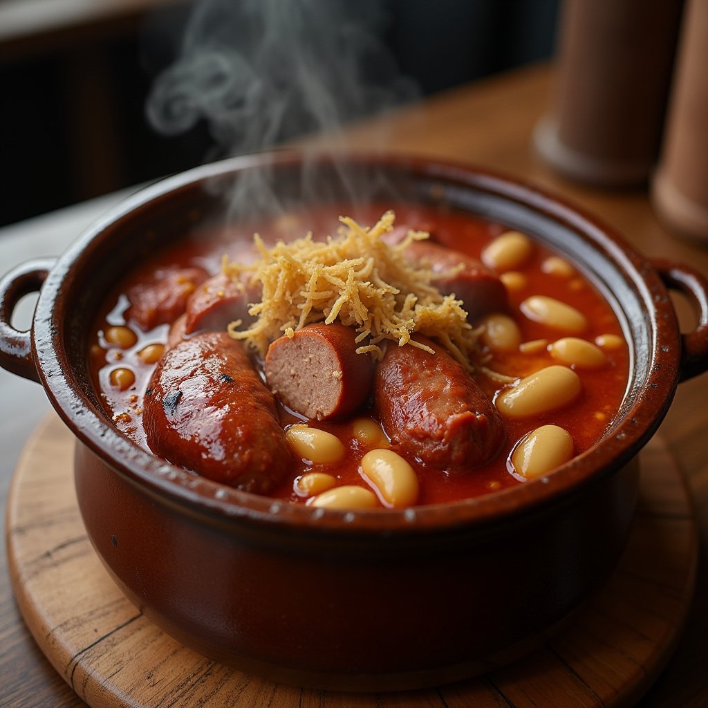 DelicieuseR's tweet photo. 🥘🇫🇷 Cassoulet Traditionnel

Rien de tel qu'un bon Cassoulet Traditionnel pour se réchauffer et savourer un plat riche en saveurs. Ce classique français est un mélange parfait de haricots fondants, de viande tendre et d’une sauce parfumée à souhait. 😋🔥 https://t.co/DdARdophen