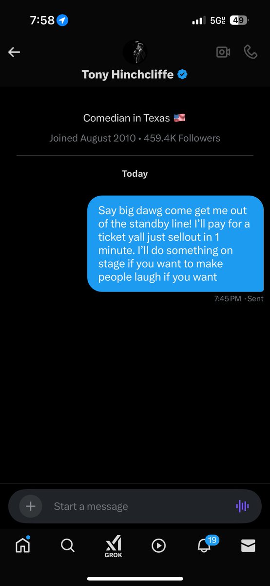 joehdz1995's tweet photo. @TonyHinchcliffe be a real one and come scoop me up I won’t call you gay I promise…… https://t.co/47WW28VdIn