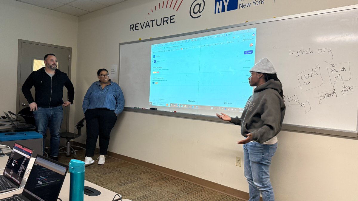 flushingtech's tweet photo. Hackathon #27. 2 hours! 4 ideas! 1 winner! 🏆💡 From an I.T. Support Assistant to an #Idea Generator for our #hackathons, to polishing the #Votte UI, #creativity was off the charts! Congrats to the #Proof Bounty #Marketplace for taking the win!  🚀🔥 https://t.co/p2vxjRLOYx