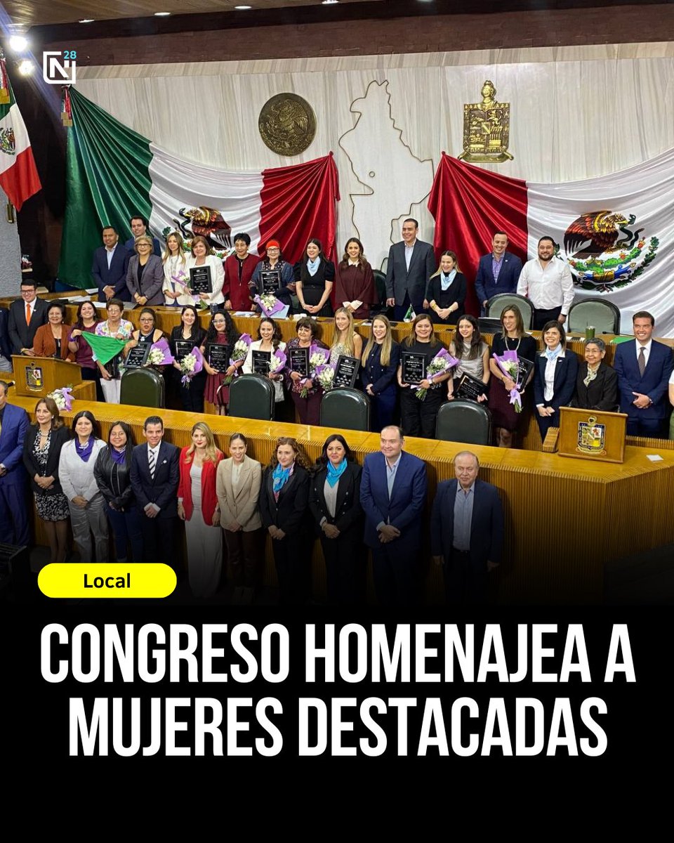 Por su trabajo y acciones en servicio de la comunidad, el Congreso del Estado realizó un homenaje y reconocimiento a 12 mujeres destacadas y comprometidas con la transformación, progreso y desarrollo de México y de Nuevo León.
