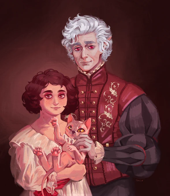 Happy National Vampire day please look at my OCs and Astarion I guess he can be there too 