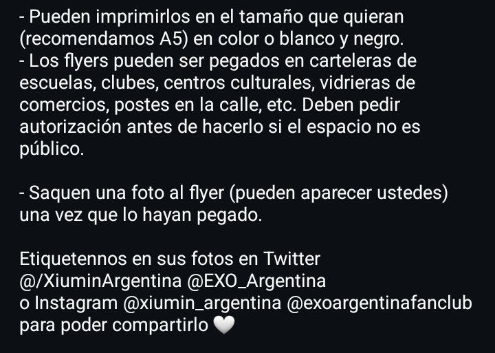 XiuminArgentina's tweet photo. (*) También armamos unos flyers de difusión para poder seguir promocionando a nuestro Xiu por todo el país 🧚🏼✨️
─Descarga del flyer en buena calidad para imprimir:
• https://t.co/eoncqWu9Am
EXO Argentina ❄️ Xiumin Argentina
#EXO #XIUMIN #INTERVIEWX #WHEE #XIUMININTERVIEWX https://t.co/mUO8Gsx99j