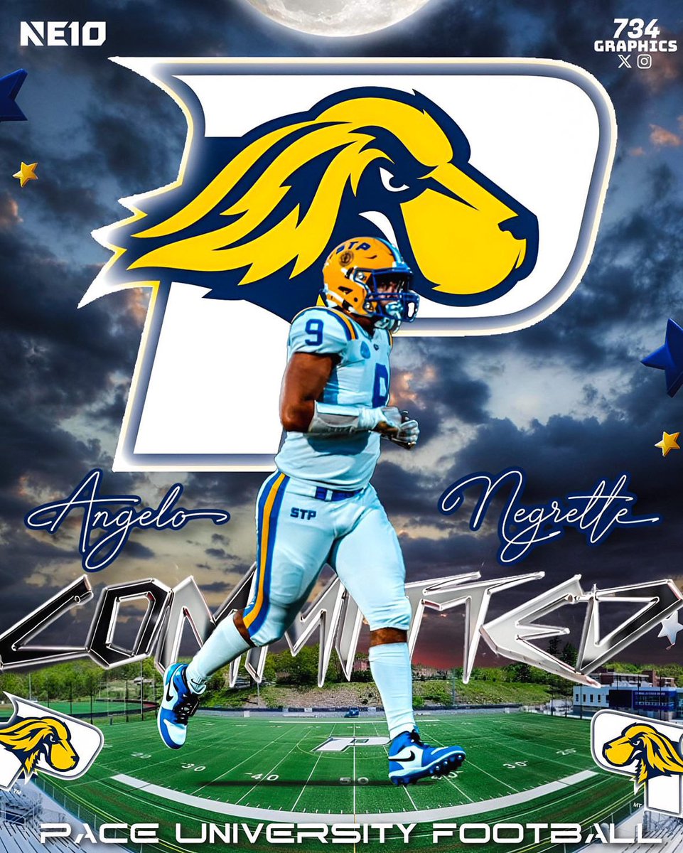 Angelo Negrette (@angelo_negrette) on Twitter photo I am proud to announce I am 110% committed to <a href="/PaceUFootball/">PaceUFootball</a> ! I first want to thank God for this blessing. Thank you to my coaches and <a href="/STP_Eagles/">Coach Mark DeCristoforo</a> for pushing me to be where I am today.Very thankful to <a href="/CoachChadWalker/">Chad Walker</a> for giving me this great opportunity.Lets work! I am proud to announce I am 110% committed to <a href="/PaceUFootball/">PaceUFootball</a> ! I first want to thank God for this blessing. Thank you to my coaches and <a href="/STP_Eagles/">Coach Mark DeCristoforo</a> for pushing me to be where I am today.Very thankful to <a href="/CoachChadWalker/">Chad Walker</a> for giving me this great opportunity.Lets work!