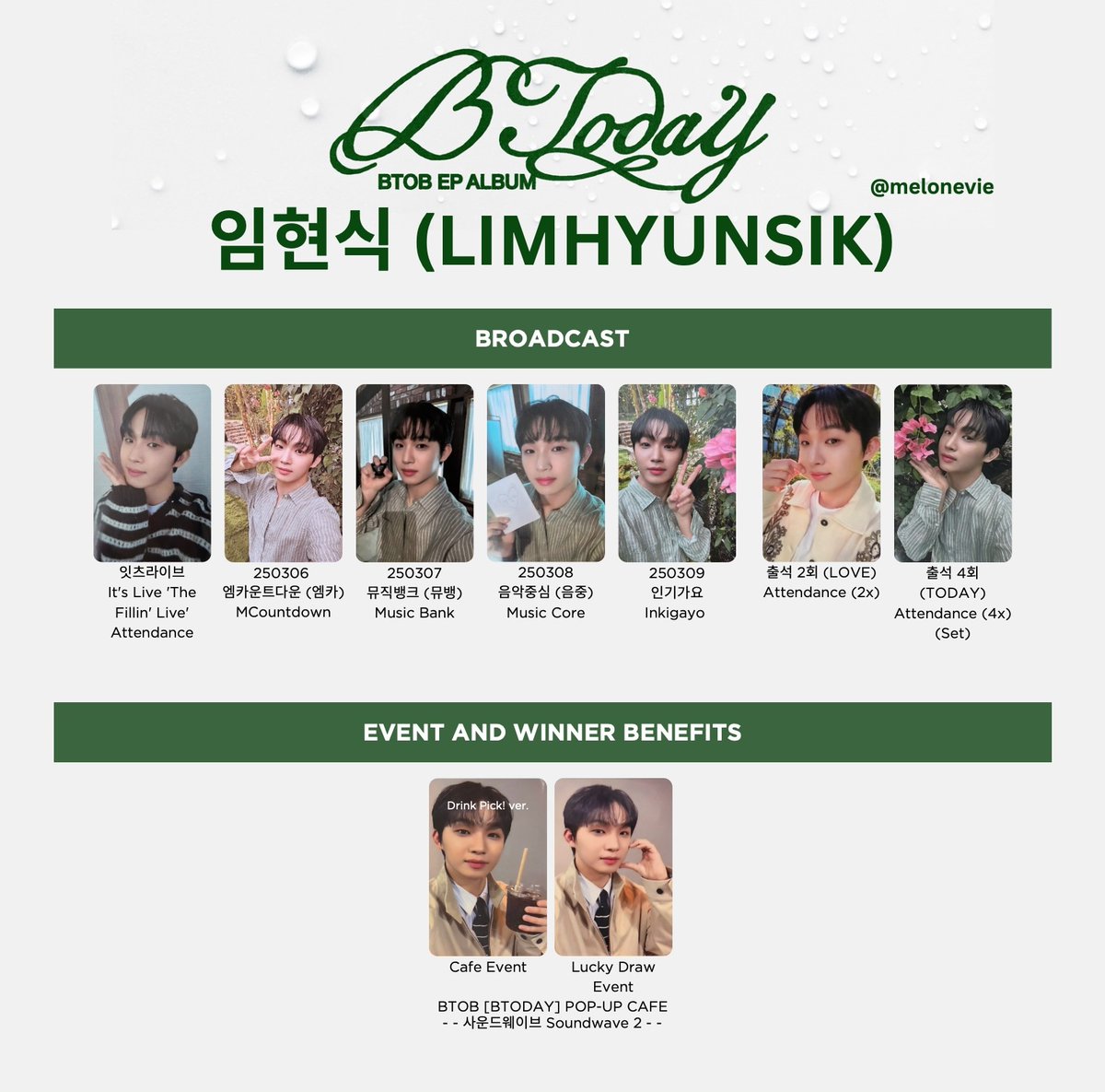 melonevie's tweet image. BTOB ‘BTODAY’ Photocard Template
Hyunsik and Peniel

+ Album, SW, AM, Broadcast, SW2 (Pop-Up) Previews, K4-2 (FS/VC), AM2 (FS/VC), EL2 (LD) and DMM2 (FS/VC)

비투비 BTOB BTODAY 포카 리스트
임현식 프니엘 lim hyunsik peniel
#비투비 #BTOB #BECOMING_PROJECT #BTODAY #LOVETODAY